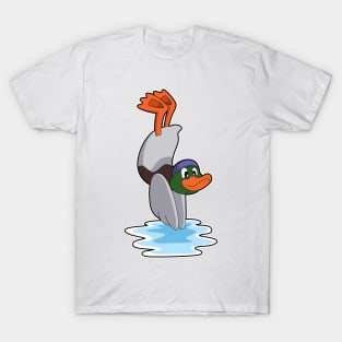 Duck with Handstand in Water T-Shirt